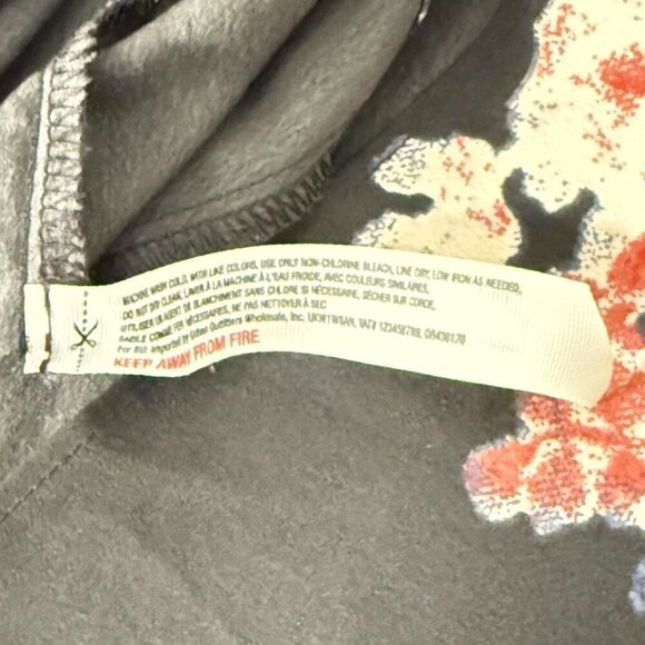 Free People Printed Chiffon Cascades Slip Black Combo SIze XS - Picture 6 of 6